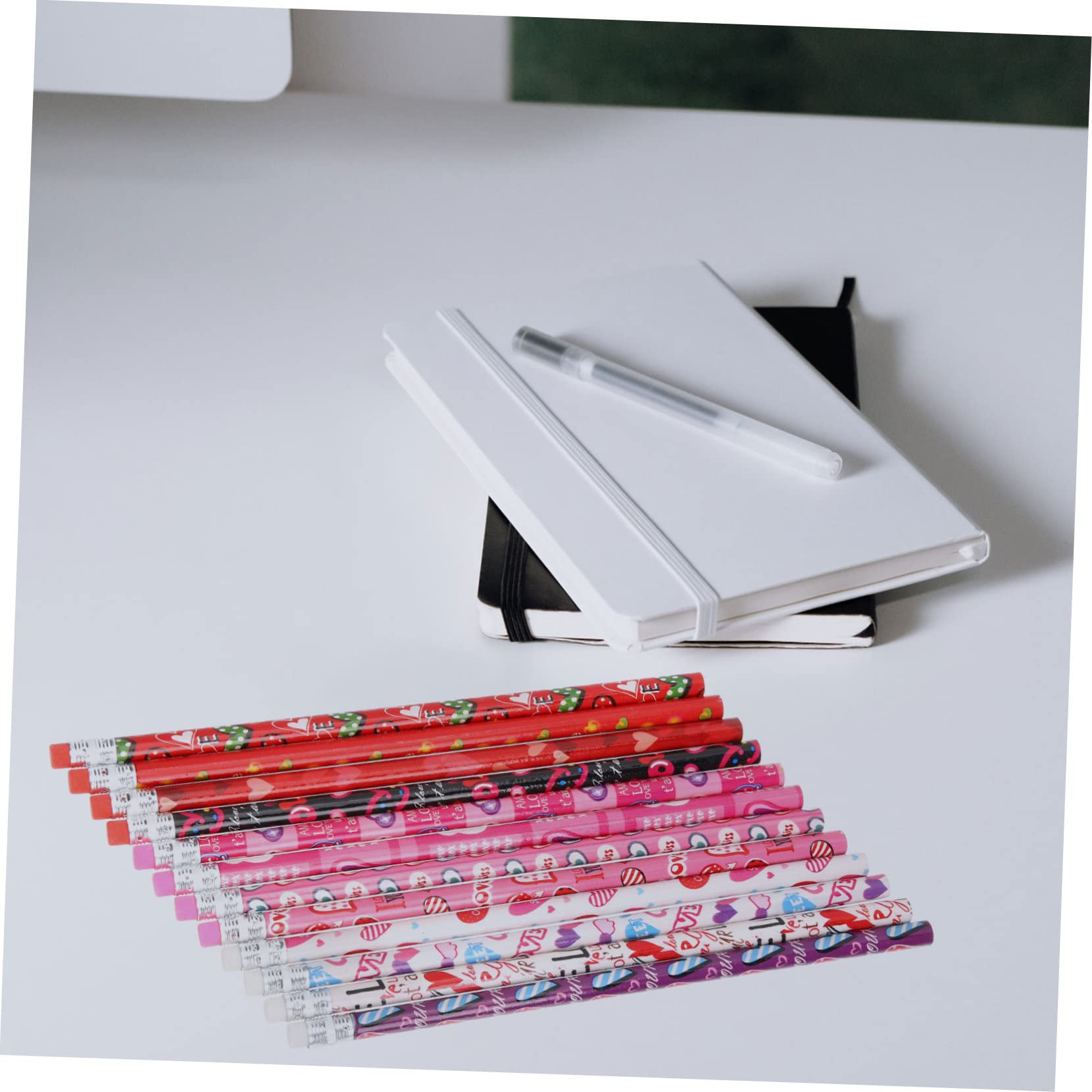 Operitacx 3 Ensembles Tissu En Lin Pour Crayons Mètre Tissu Polaire Britannique Pour Enfants Stylos À Croquis Fournitures Pour Étudiants Fournitures De Bureau En Bois 48 pièces * 3