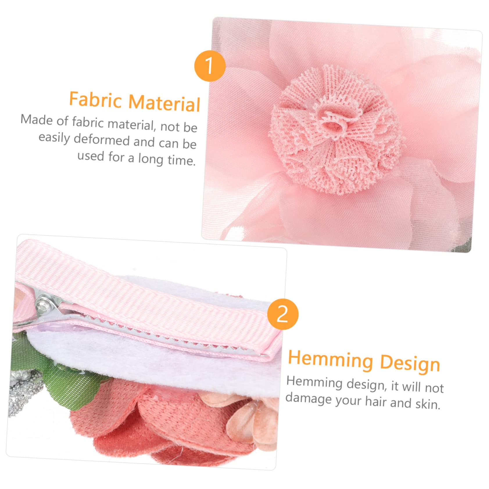 VICASKY 24pezzi Fermagli Per Fiore Con Clip Alligatore Accessori Per Bambine Per Feste Servizi Fotografici e Occasioni Speciali