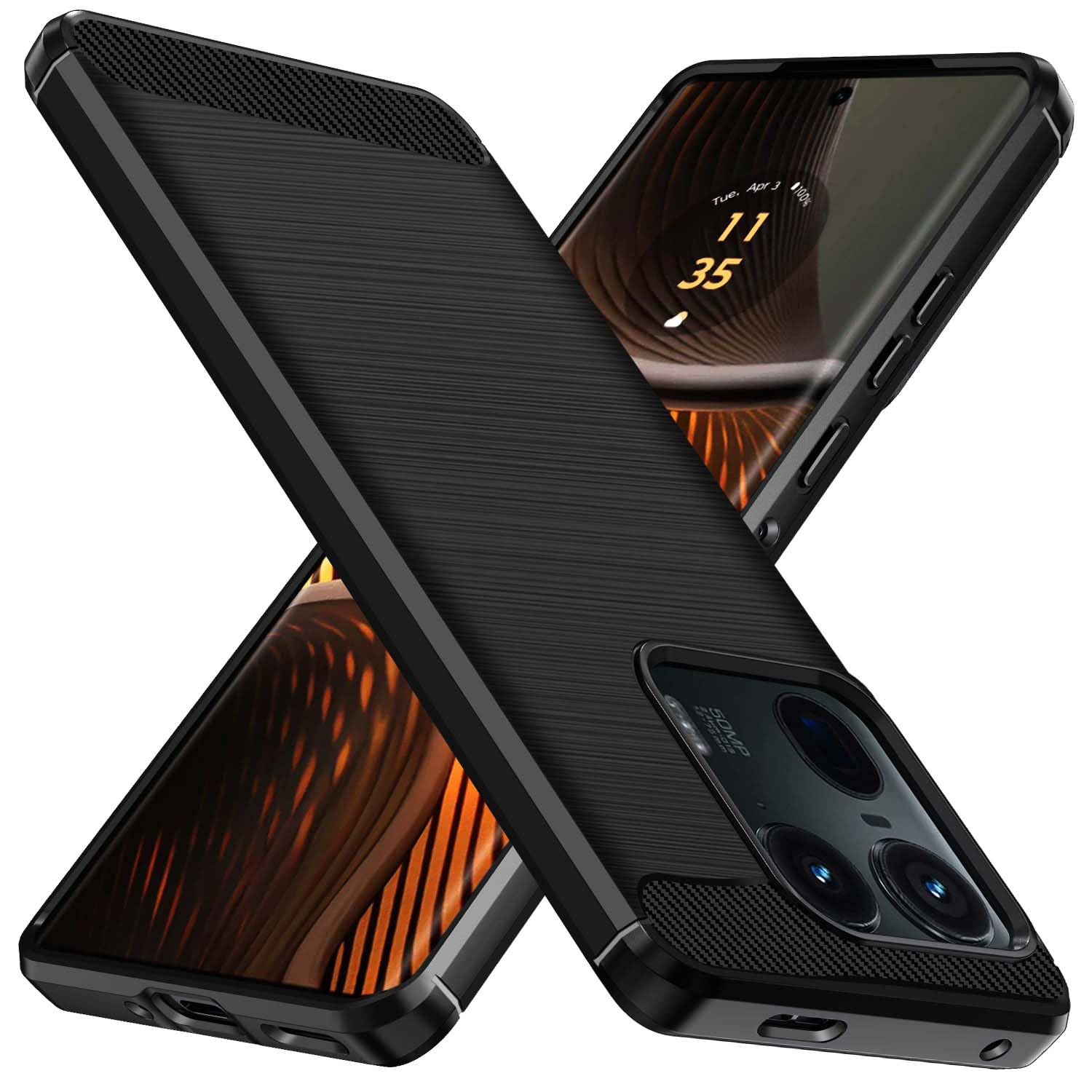 Custodia Per Motorola Moto Edge 50 Fusion/G85 5G - Antiurto Militare In Silicone TPU, Nero - Foto 4