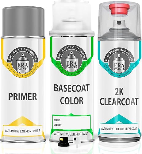 ERA Paints A4A - True Red para MAZDA Exact Match Automotive Touch Up Paint Spray - Kit Premium 2K
