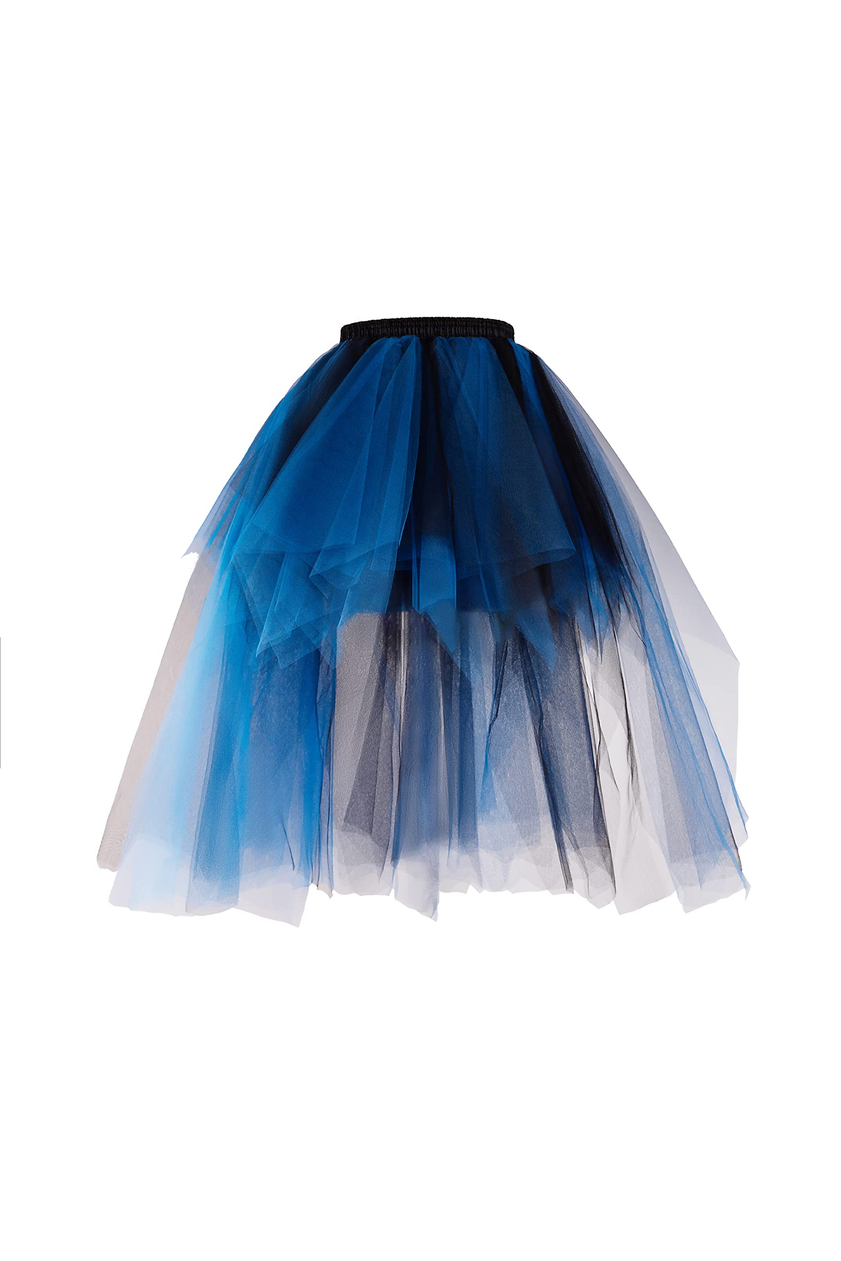 Tulle Skirts for Women High Low 50s Vintage Colorful Tutu Petticoat Ballet Bubble Dance Skirt for Cosplay Party