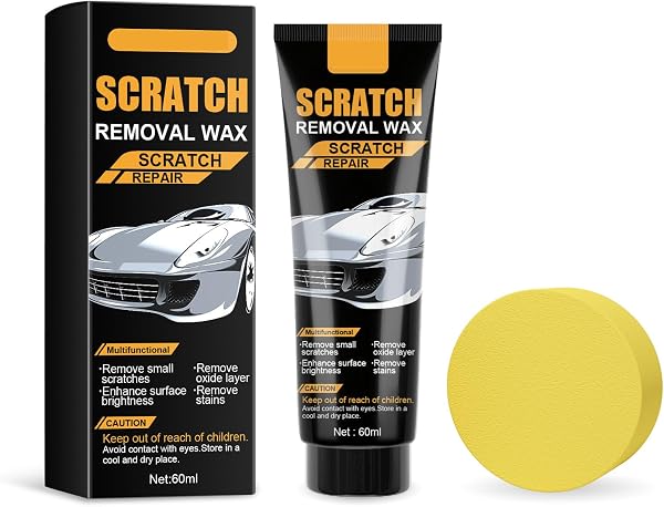 Car Scratch Remover for Vehicles, Deep Scratch Repair Paste with Polishing Wax,Wipe Sponge Car Paint Scratch Repair Polishing Wax for Deep Scratches - 1