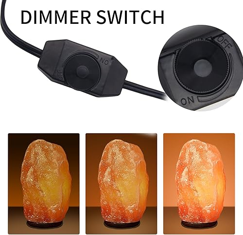 Miniatura 5 de Cable de lámpara de sal de 4.9 pies con interruptor de atenuación, repuesto original para lámparas de sal de cristal del Himalaya, accesorios de