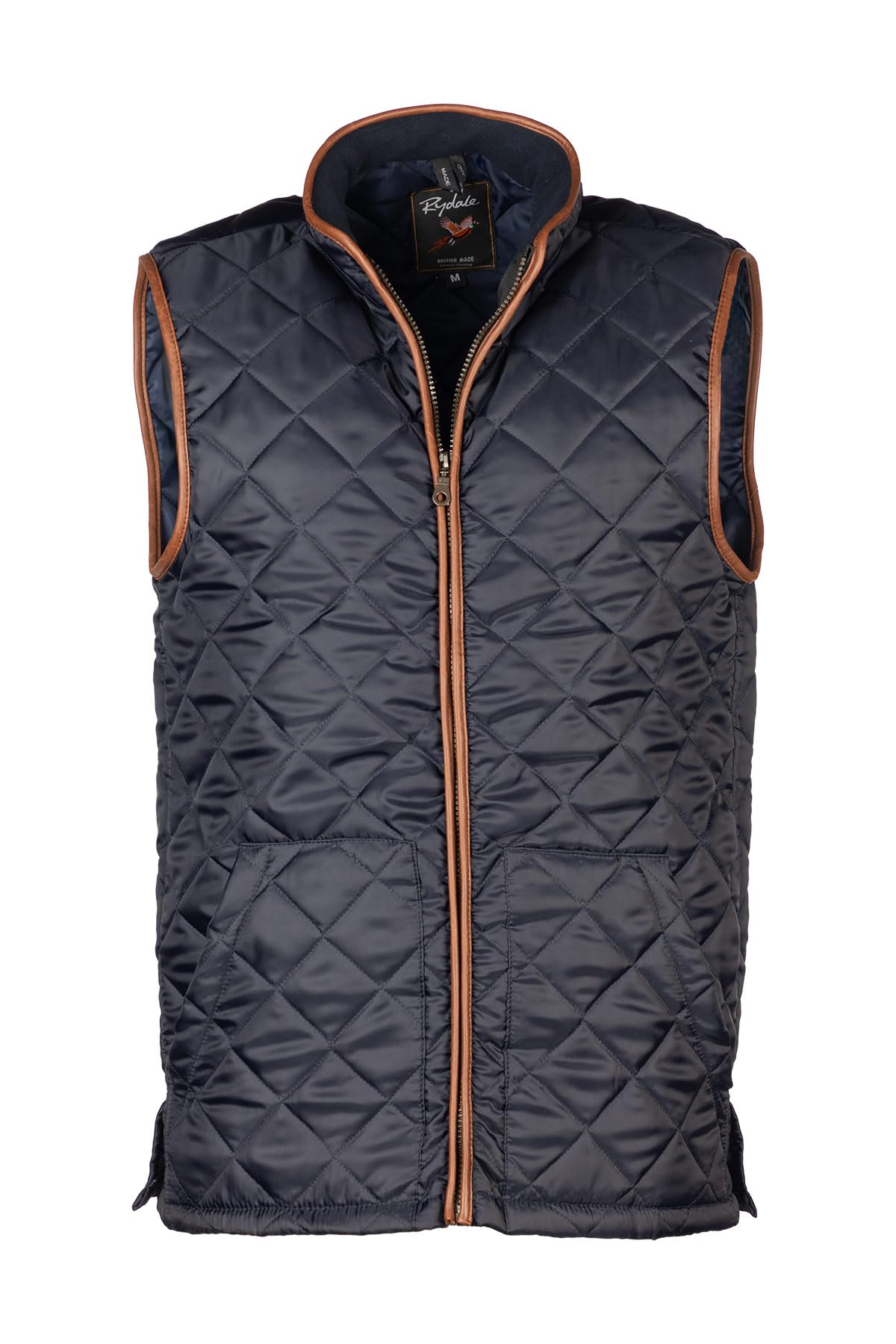 Rydale Mens Quilted Gilet Gents Diamond Quilt Waistcoat Country Bodywarmer (UK, Alpha, M, Regular, Regular, Navy)