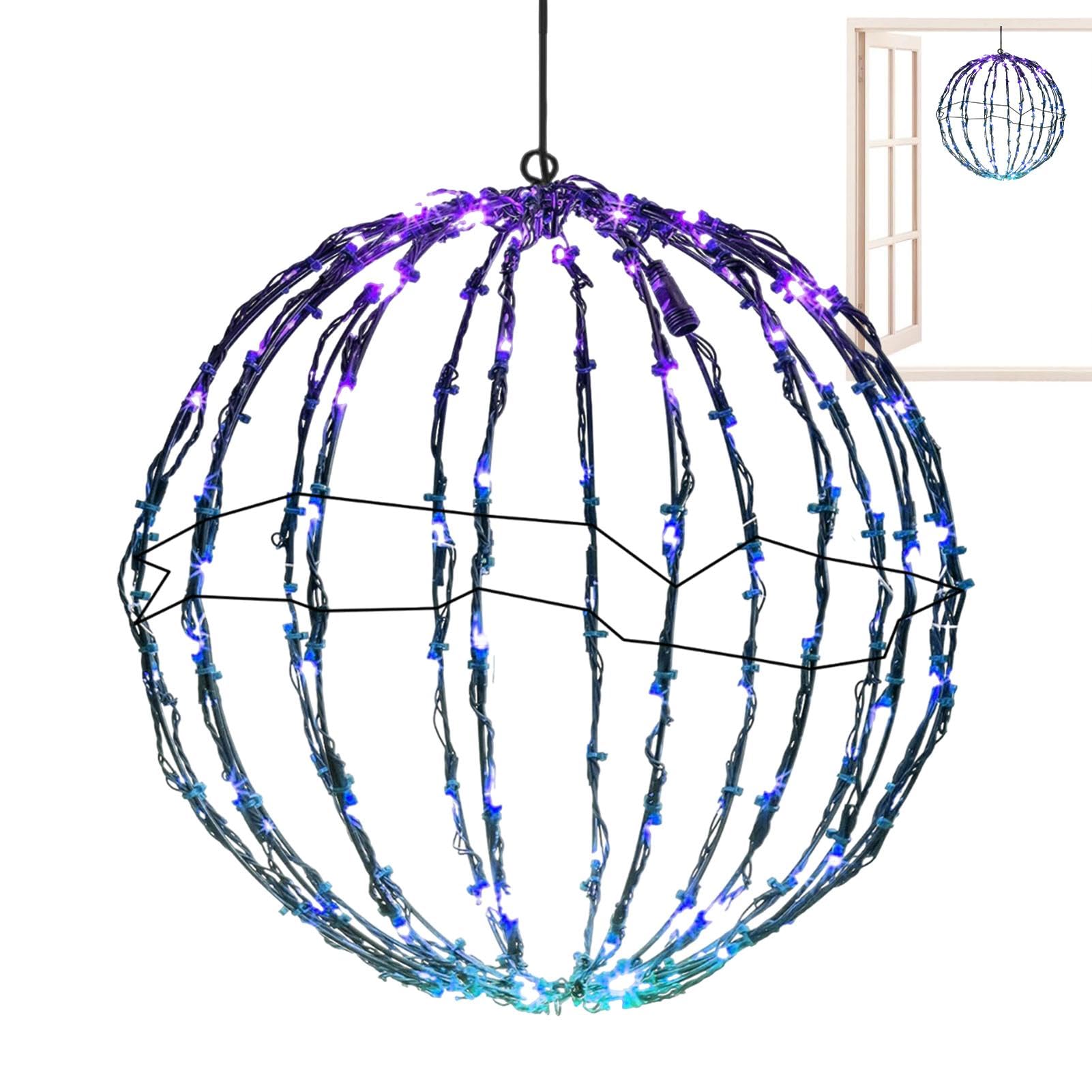 Artrastar Weihnachtsbeleuchtung 30cm LED Kugel 124 LEDs Mit Timer & Fernbedienung