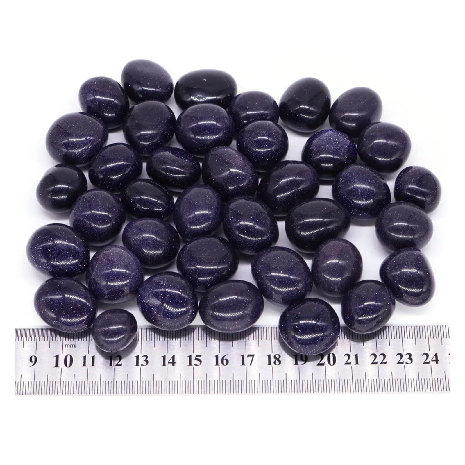 Grava para Acuario Piedras pulidas de Cristal Reiki Arena Dorada, Material a Granel, decoración for acuarios, Piedras Preciosas en Maceta, espécimen jardín(1000g)