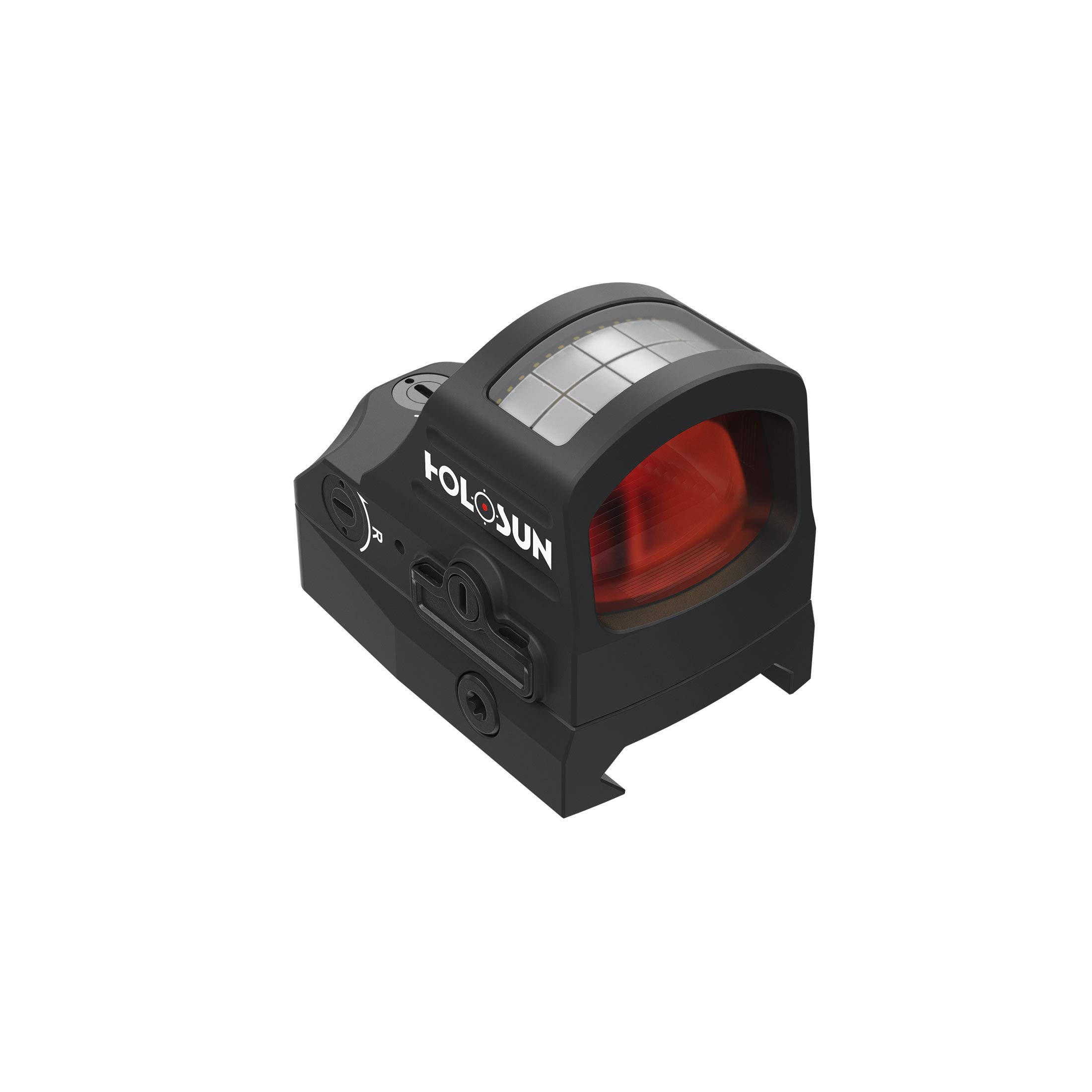 Holosun HS407C-X2 Offenes Reflex Rotpunktvisier + 2MOA Punkt Absehen, Picatinny Mount, Solarzelle, Schwarz, Jagd, Sportschießen Softair, Tactical Mini - 70152388