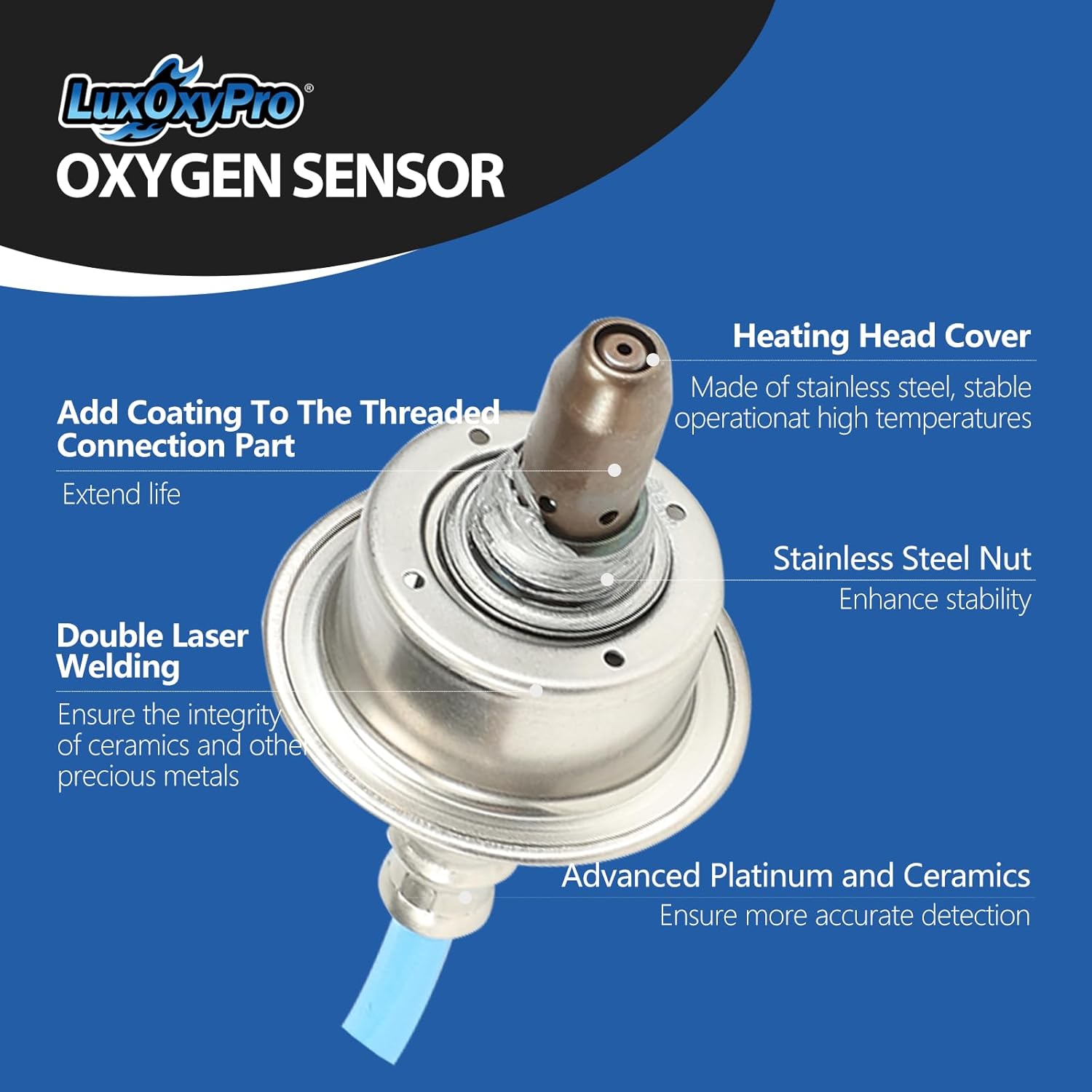 Oxygen Sensor Upstream for Nissan Versa Cube 1.8L L4 2010-2012, Sentra 2.0L L4 10-12, Altima Maxima 3.5L V6 2010-2013, Replace 234-9096