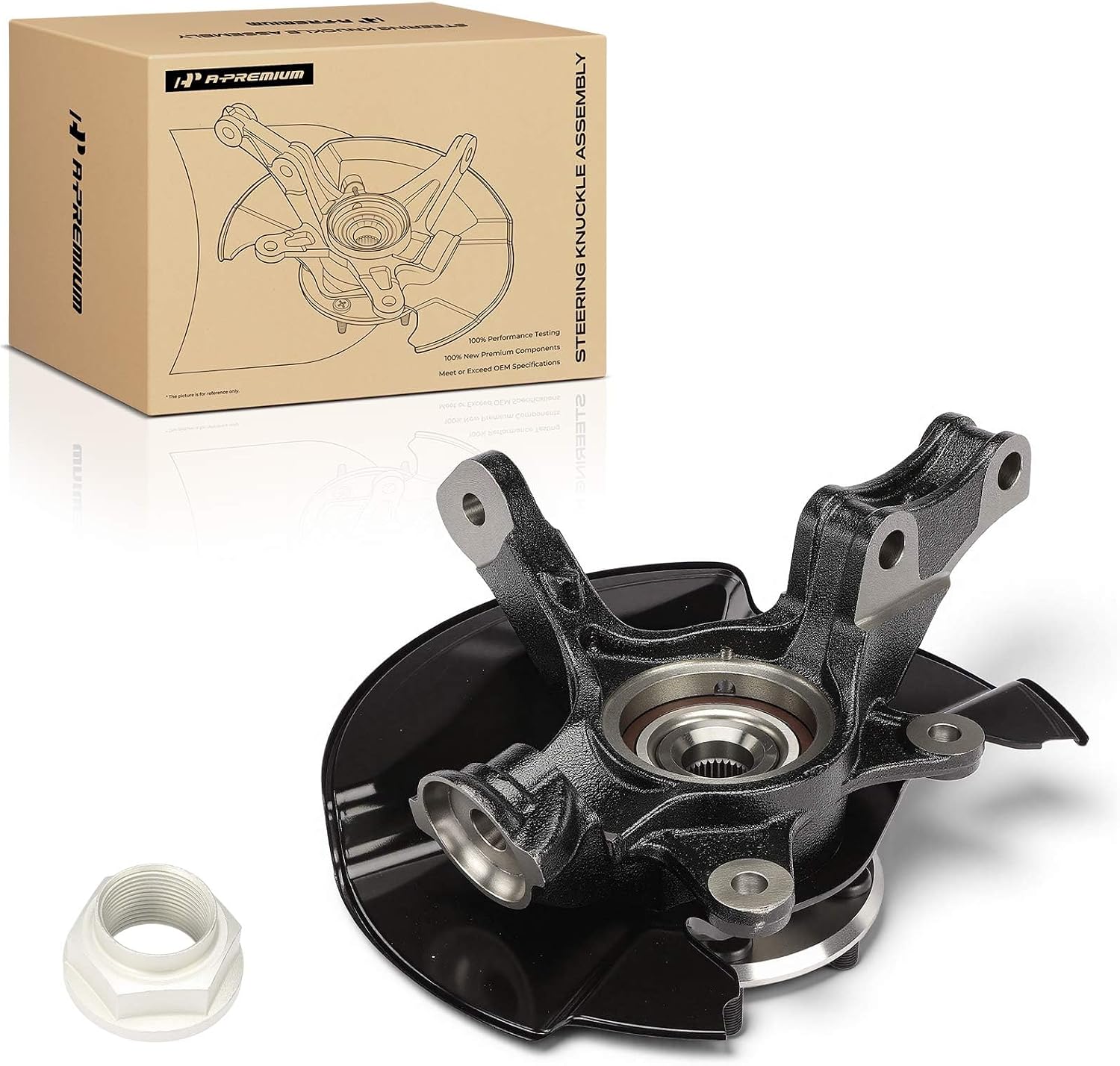 A-Premium Front Left Steering Knuckle & Wheel Bearing Hub Assembly for Honda Ridgeline 2006–2014