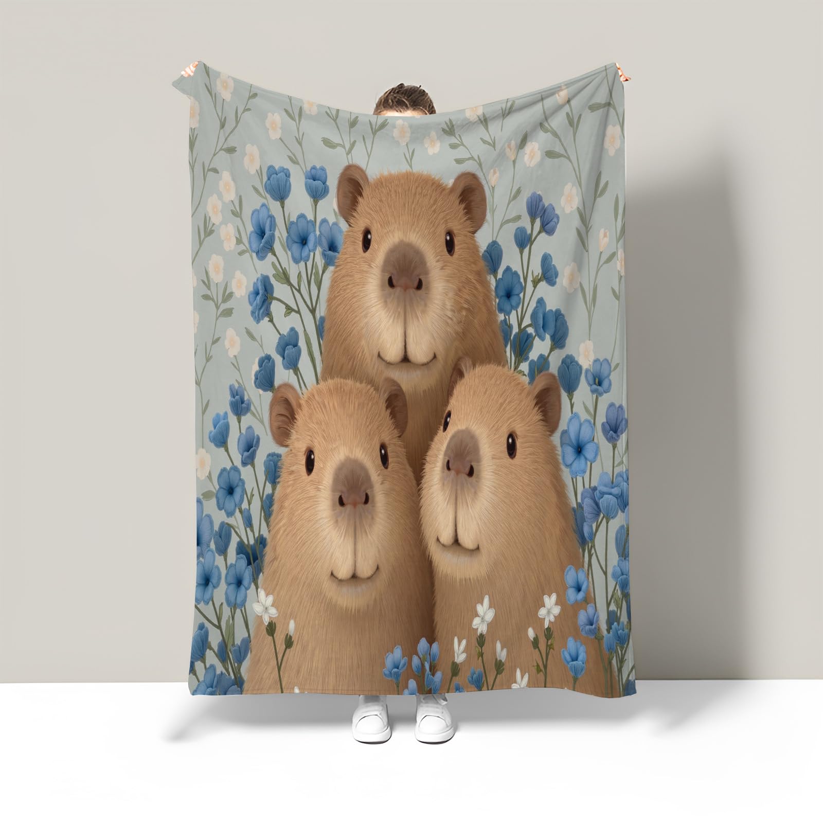 Couverture de chats blancs flanelle 200x230cm couvertré chaude douillette grand plaid