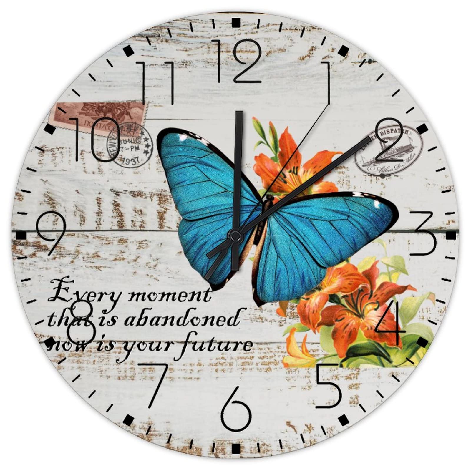 Grande horloge murale silencieuse de 38 cm pour embellir votre chambre familiale