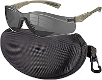 Vista 15 de xaegistac Gafas de tiro antivaho, protección ocular para el campo de tiro, lentes de seguridad ajustables con estuche rígido con cremallera