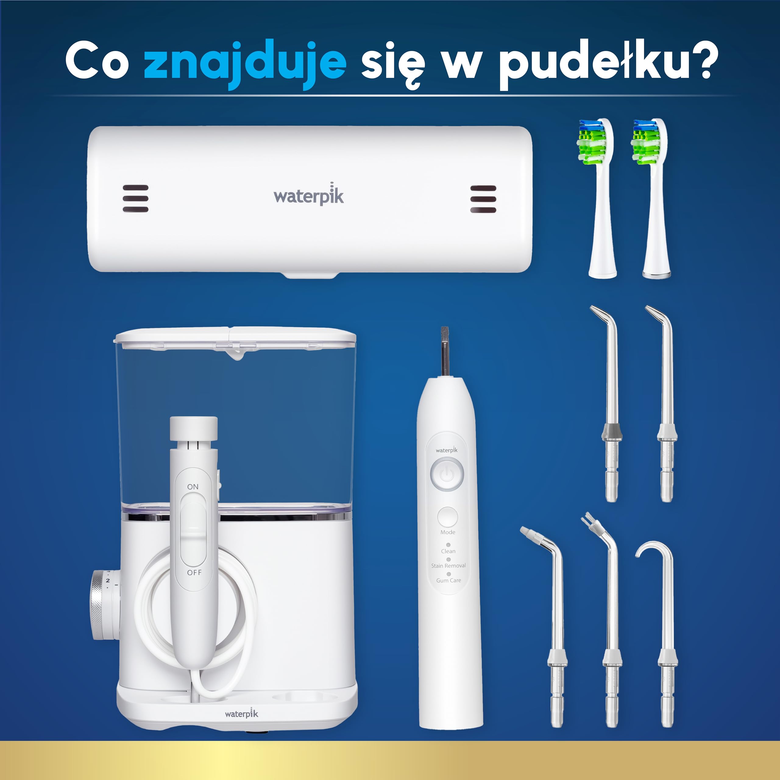 Waterpik Sensonic Complete Care Water Flosser, Rechargeable Electric Toothbrush and Water Flosser Combo Set, CC-04, White,