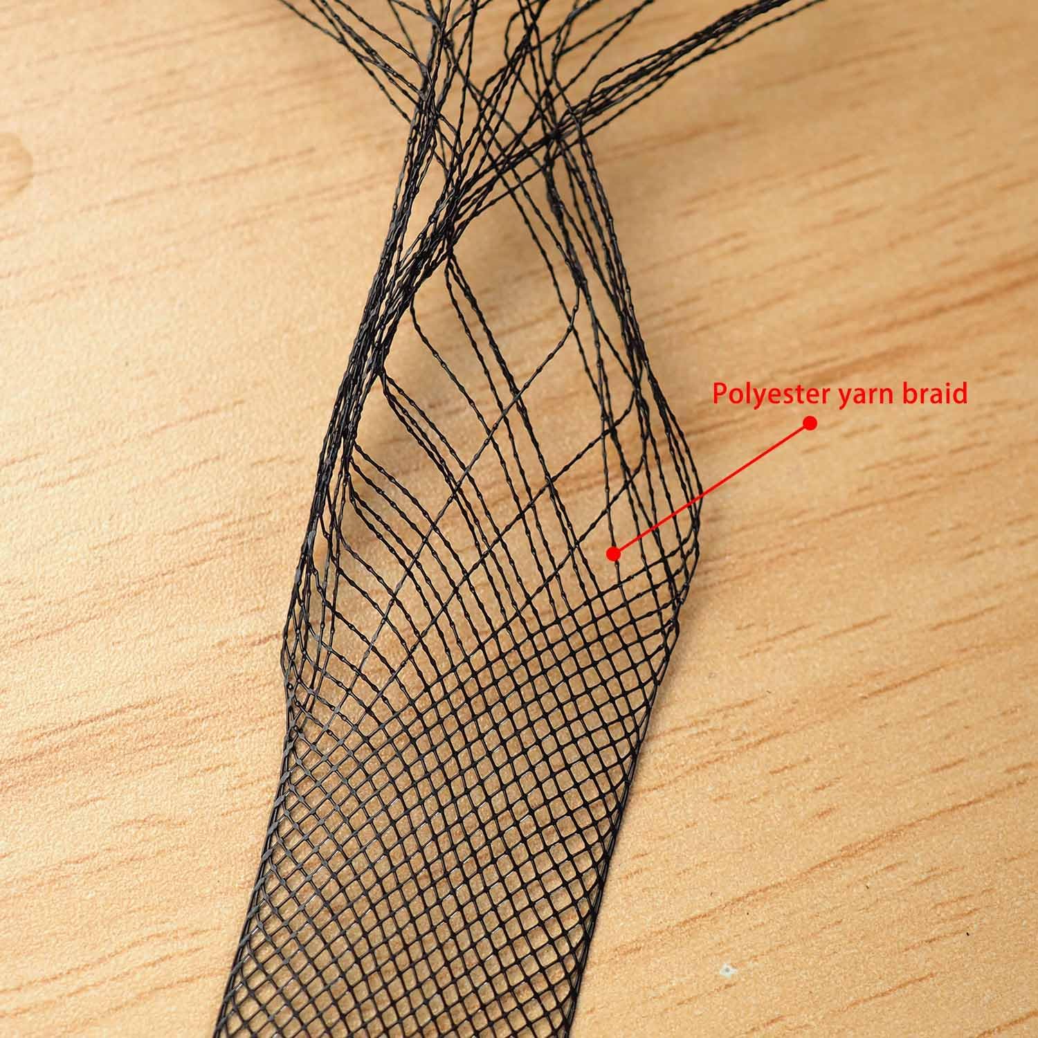 10 Yards Very Narrow（0.8"） Stiff Horsehair Braid Polyester Boning for DIY Handmade•Sewing•Wedding Accessories•Gift Flower Packaging Decoration (Black)