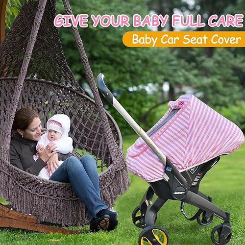 Miniatura 2 de Fundas de asiento de automóvil para bebés, funda de asiento de automóvil para niños y niñas, resistente al viento, toldo de asiento de automóvil a