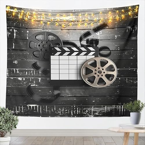 Miniatura 18 de Homewish Tapiz con temática de fotografía, película fotográfica vintage para colgar en la pared, para niños, adolescentes, mujeres, hombres, fotos