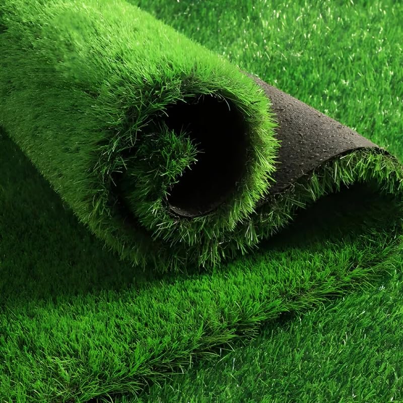 Lush Green Artificial Grass for Home Decoration - Realistic Synthetic Turf Mat for Indoor Balcony, Patio & Terrace Floor Makeover (Washable & Durable) Size-6.5x7 Feet-image-42