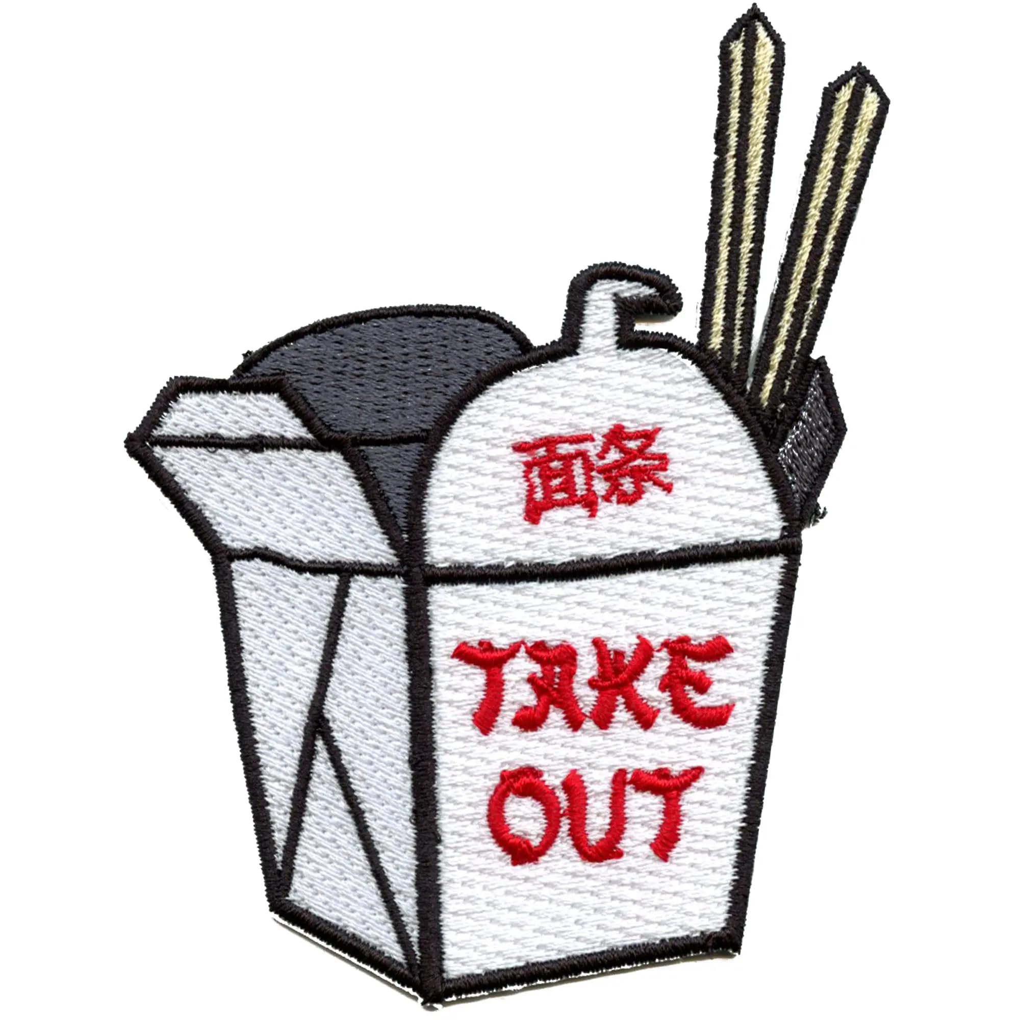 Asian Culture Food Takeout Embroidered Iron On Patch