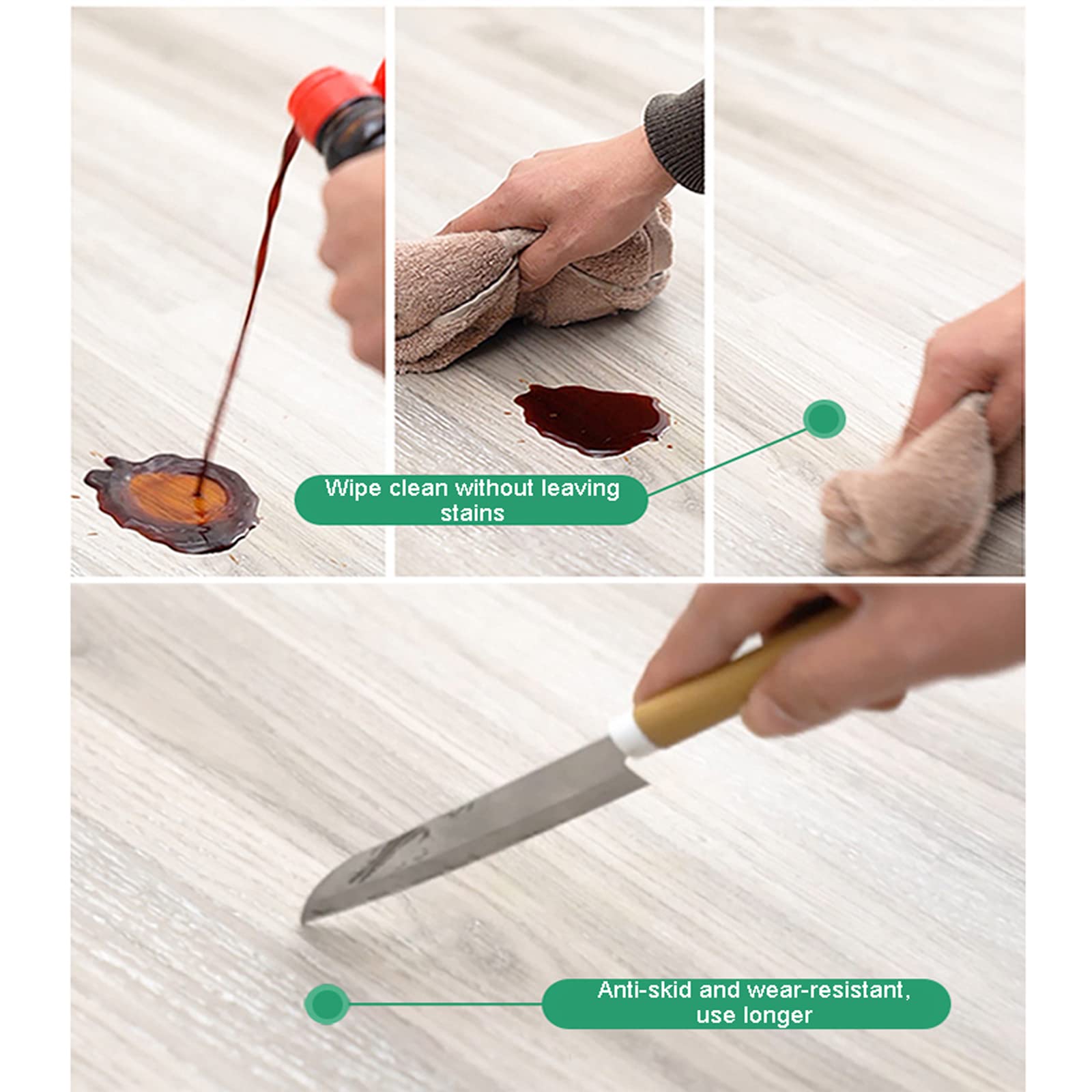 Suelo Vinilico Autoadhesivo Losetas Vinilicas Tarima Flotante para Suelos Parquet Laminado para Suelo Vinilico Click Piso De Autoadhesivo(Size:3sqm,Color:W45)