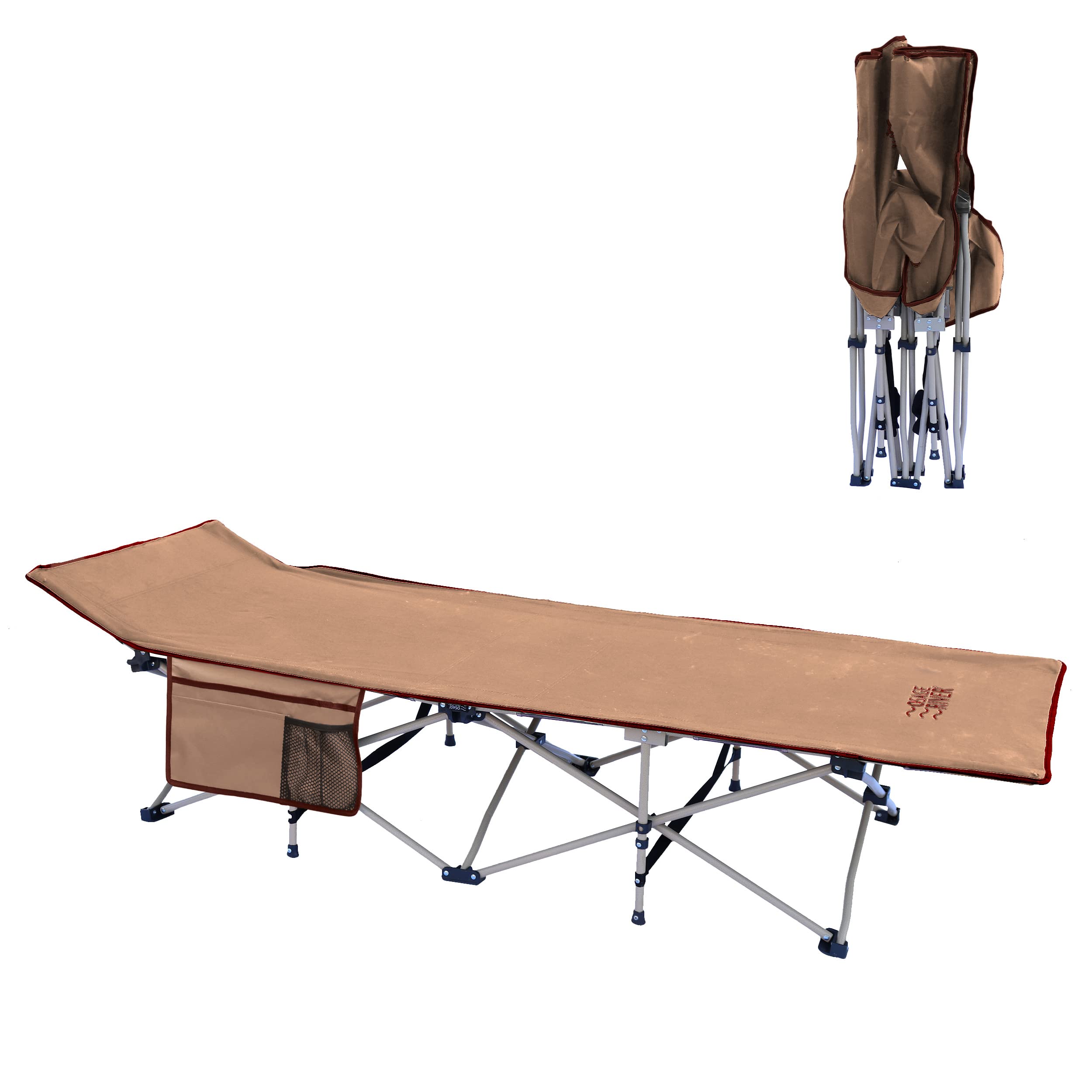 OSAGE RIVER Camping Cot for Adults - Folding Camping Cot - Portable Cots for Sleeping - Rated for 300 lbs