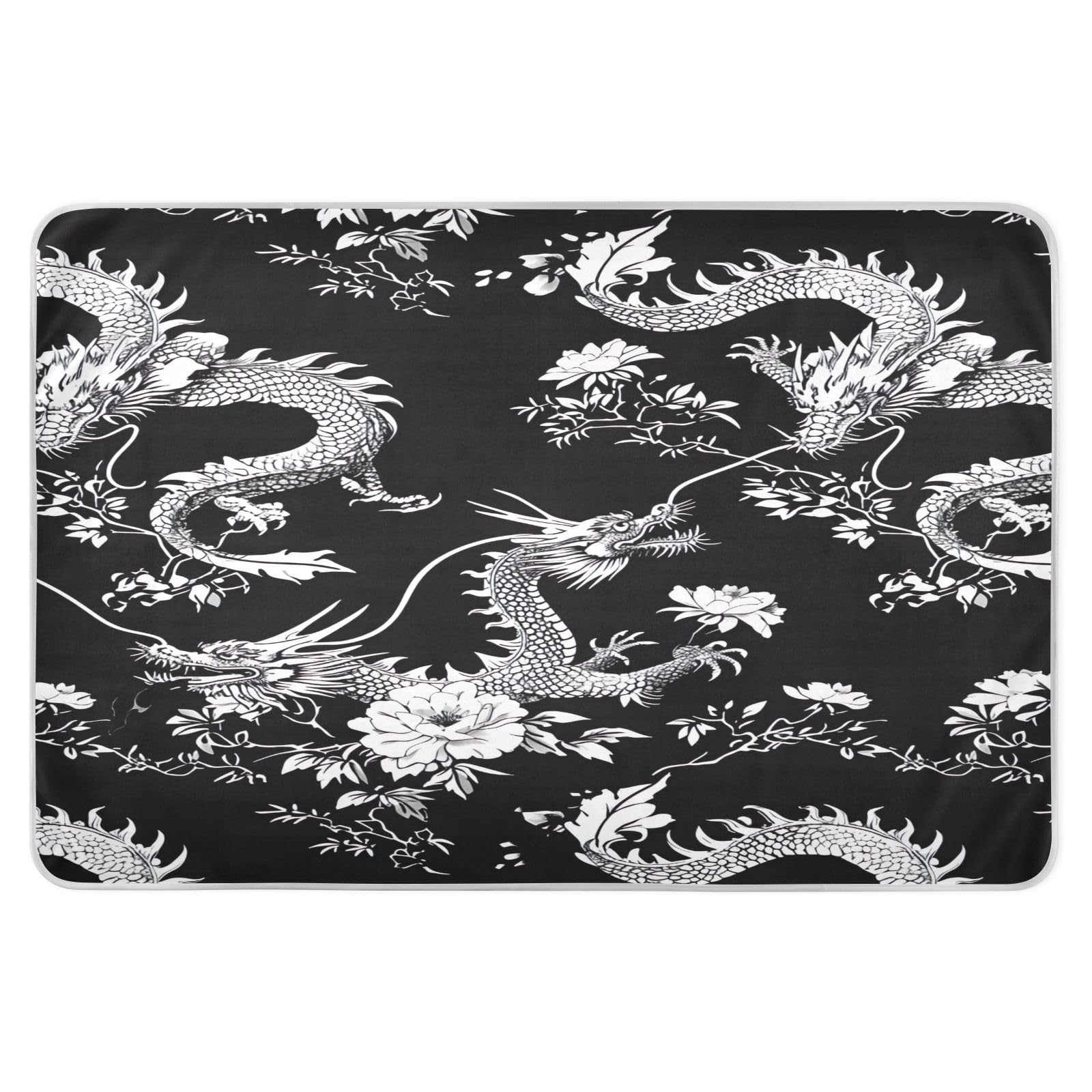 STAYTOP Chinese Dragon Waterproof Bed Pad 34