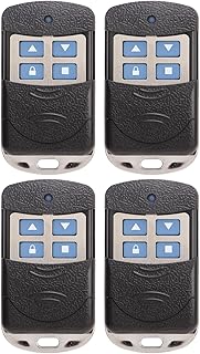 4Pcs Universal Electric Cloning Gate Garage Door Opener Remote Control, Copy Remote Controller Remote Control Key, for Rolling Shutter Doors, Garage Doors, Retractable Doors