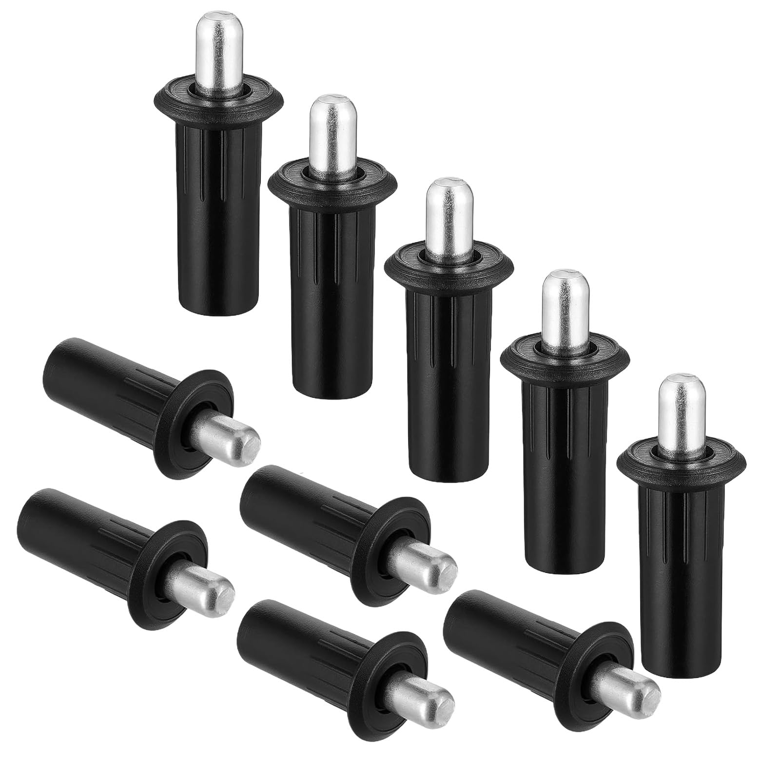 10Pcs 7mm Black Plastic Spring Loaded Repair Pins for Cabinet Blinds