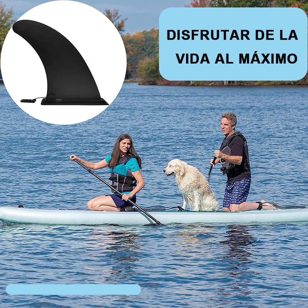 Voarge Aleta Universal de Tabla de Surf - Nylon Seguro Reforzado Quillas para Paddle Surf, Canoa y Accesorios Sup