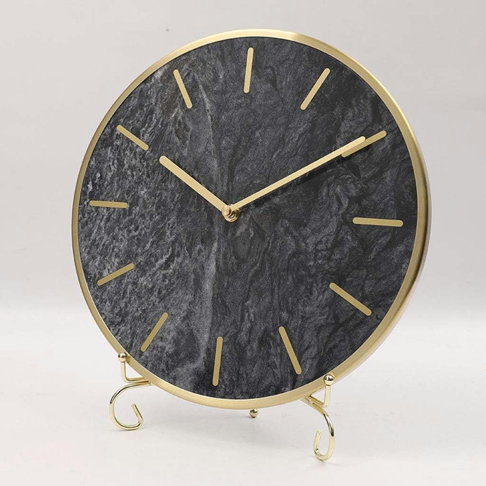 Relojes de escritorio sin ruido con reloj de pantalla clara para leer la hora