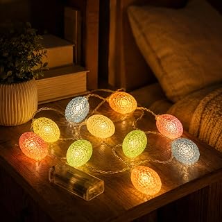 Colorful LED String Lights Egg Shape Fairy Lights for Bedroom Party Decor