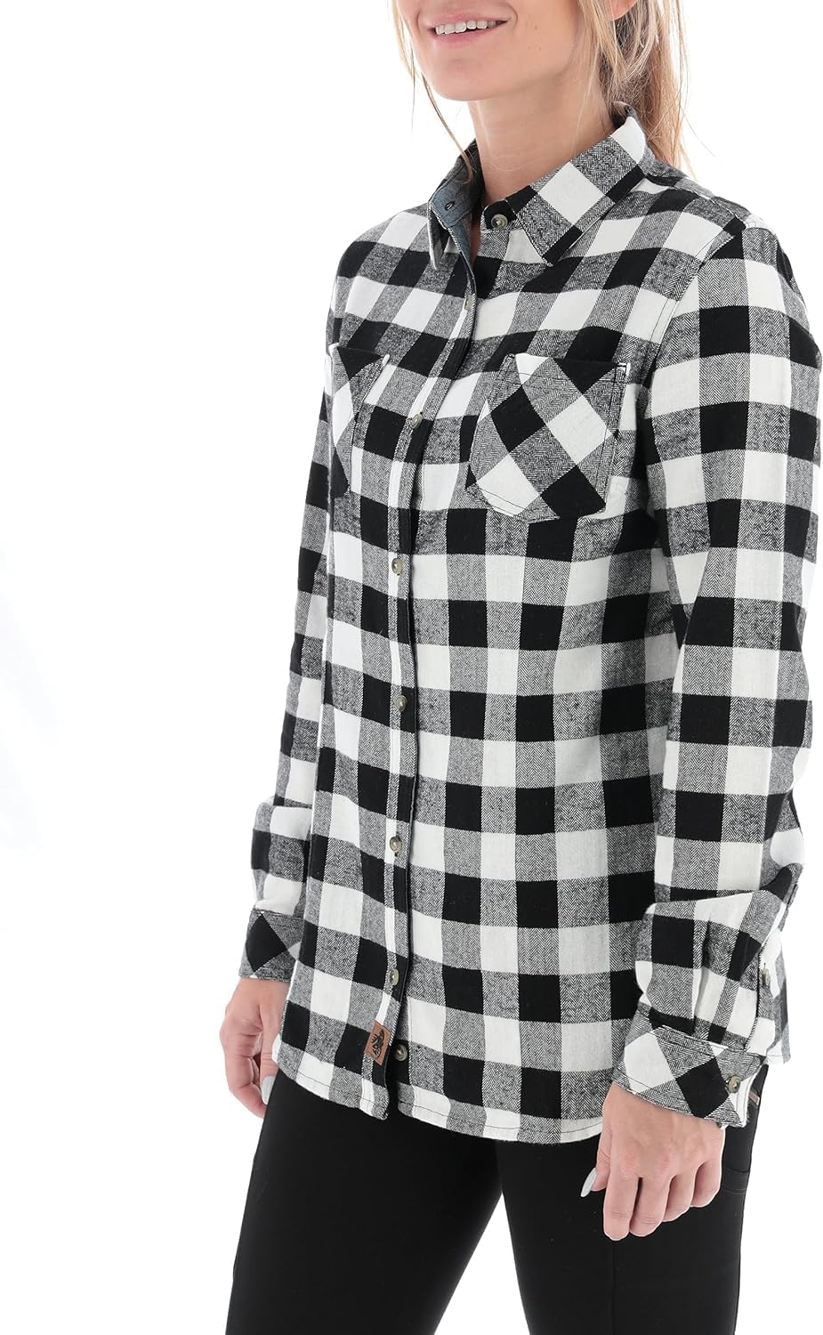 Legendary Whitetails Women’s Long Sleeve Plaid Flannel Button Up Shirt 100% Cotton - Image 3
