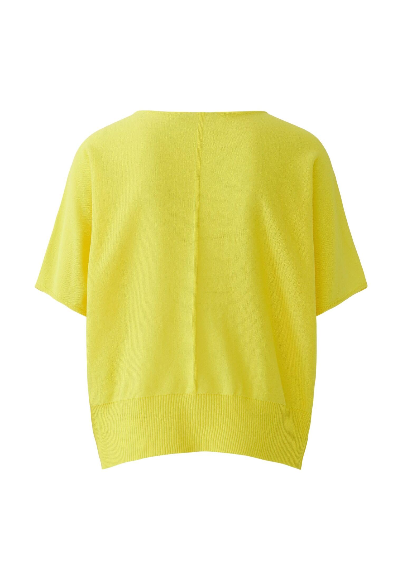 Oui Damen Pullover oversized geschnitten Uni