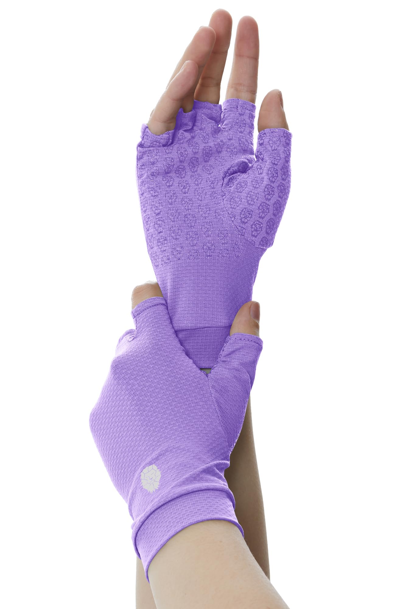 Men's Women's SPF Fingerless Gloves Mittens Sun Protection Unisex Driving Gloves UPF 50+ With Silicone Gel
