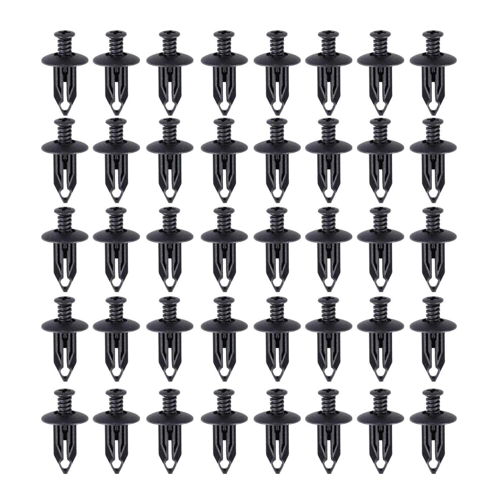 40 Clip Per Paraurti Con Perno A Pressione Da 10,5 Mm – Compatibili Con Chrysler, Jeep Wrangler, Dodge, Ram E GM, Sostituiscono 6502625 E 10140480
