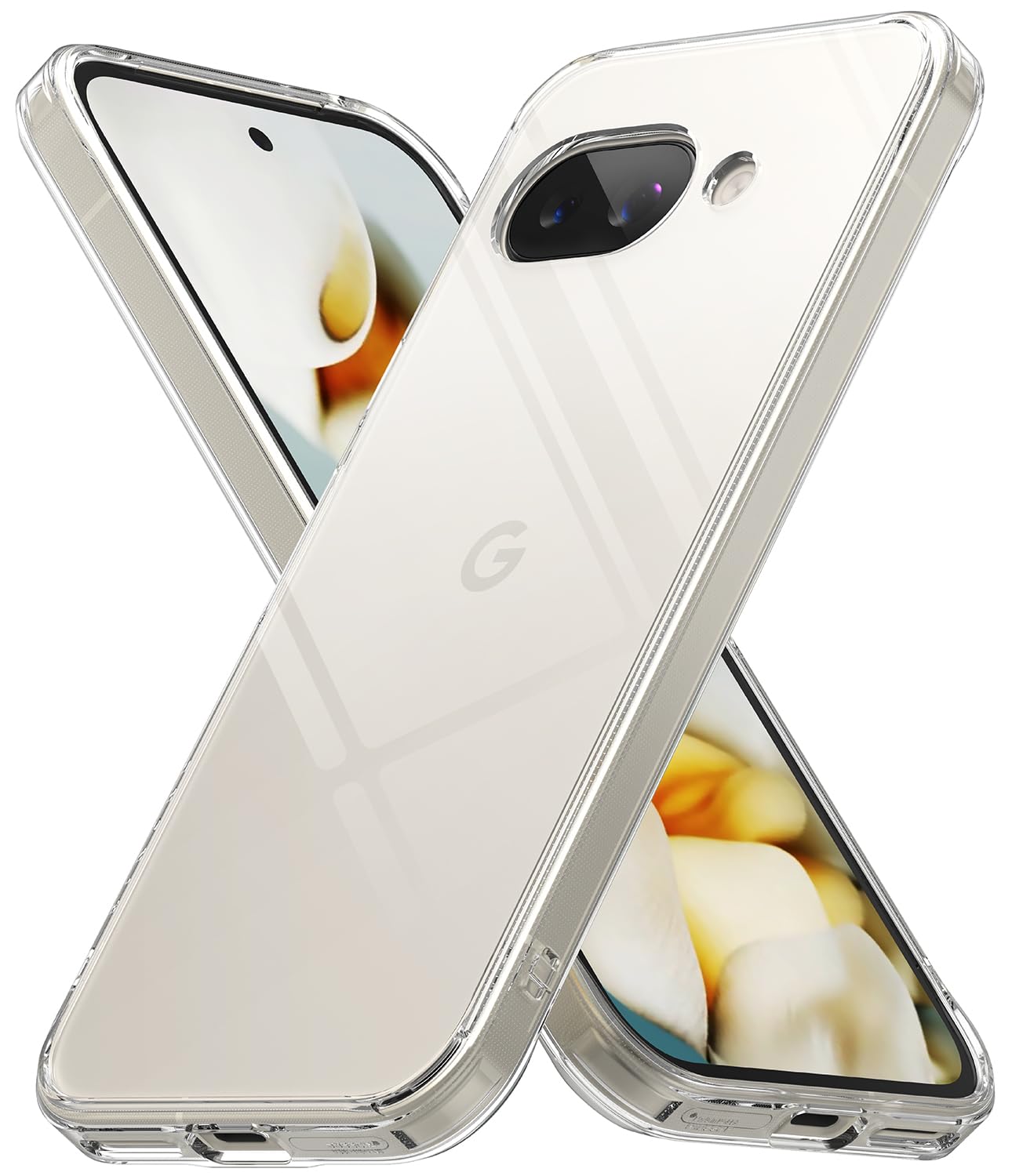 Ringke Fusion [Long-lasting Transparency] Compatible with Google Pixel 9a Case, Soft Bumper Hard Transparent Back Minimal Yellowing Scratch-Resistant Mobile Phone Case - Clear