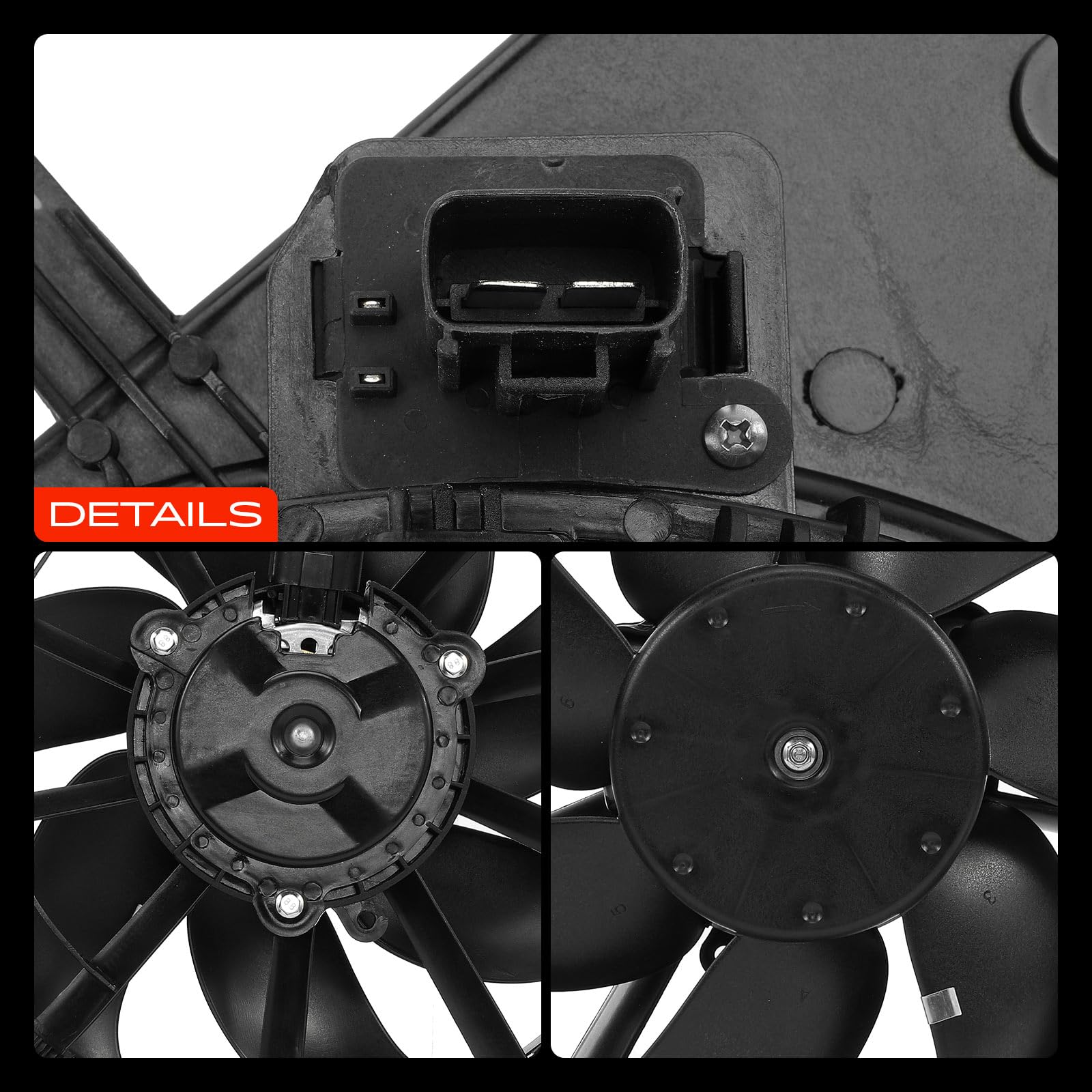 Frankberg 1x Lüfter Motorkühlung Kühlerlüfter Kompatibel mit B-Max JK 1.5L 2012-2022 Fiesta VI CB1 CCN 1.4L 2009-2017 Ecosport 1.5L 2013-2015 Replace# 1557574