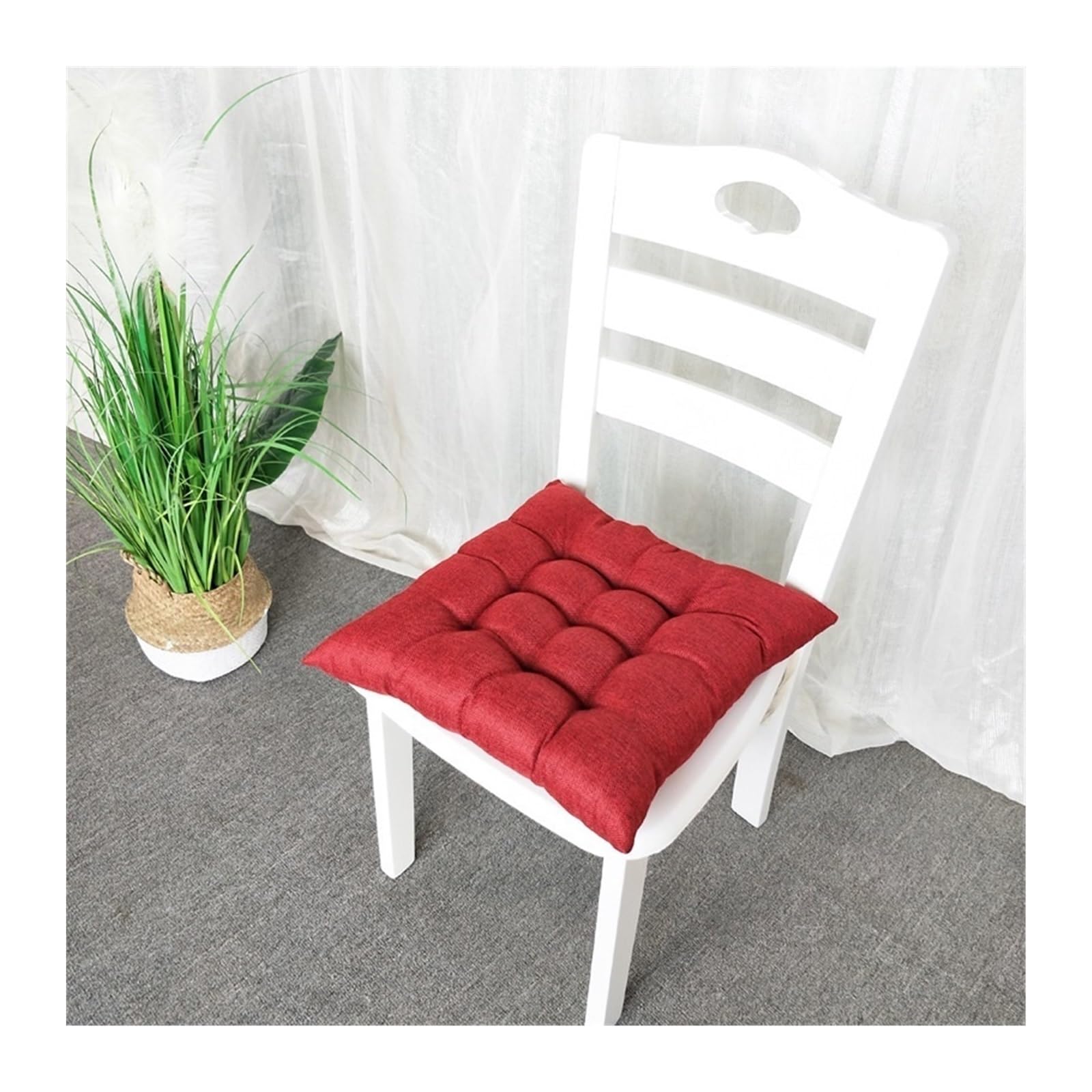 Chair Cushions Pack of 4/2/1 Seat Pads for Dining Chairs, Garden Chair Cushions Tie Indoor/Outdoor Seat Cushions Comfortable Soft Chair Pads for Kitchen(@20,45x45cm(4pc)) — image 1