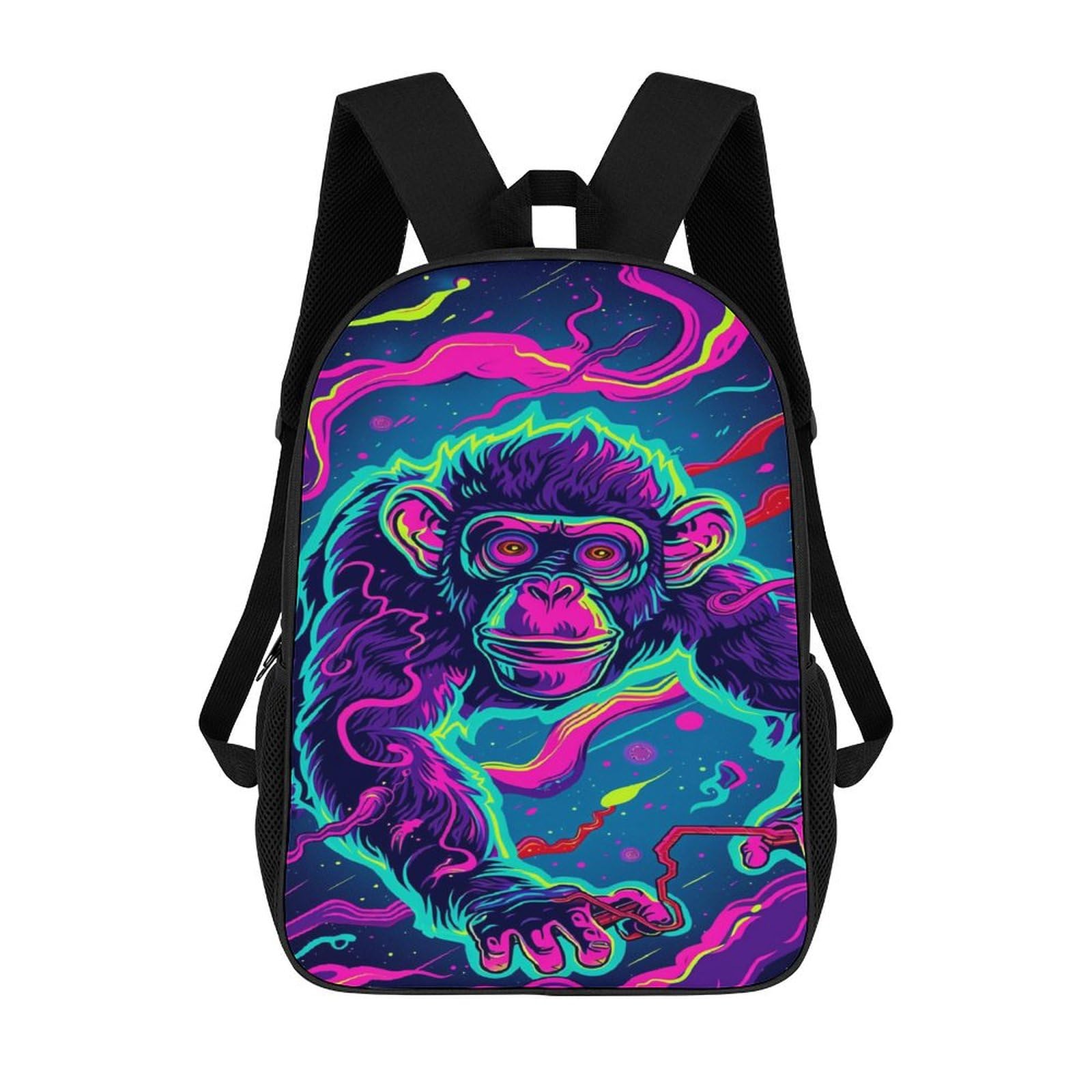 Tnfhsoft Unisex Kids Monkey Children's Backpack School Rucksack 3D School Bag Kids School Backpack School Bags Fashion Backpack With Pocket Book Bags 17Inch