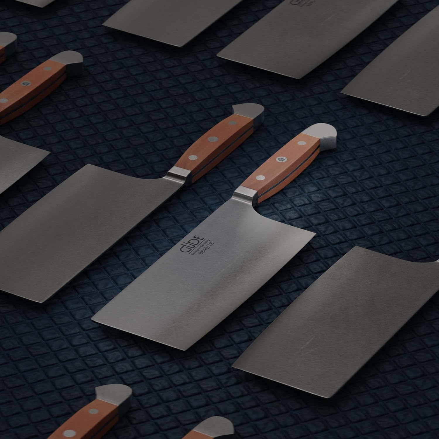 Güde Alpha Pear Series Hand Forged/Sharpened Cleaver, 7-in and 10-oz - Ice Hardened Steel - Made in Solingen, Germany Since 1910