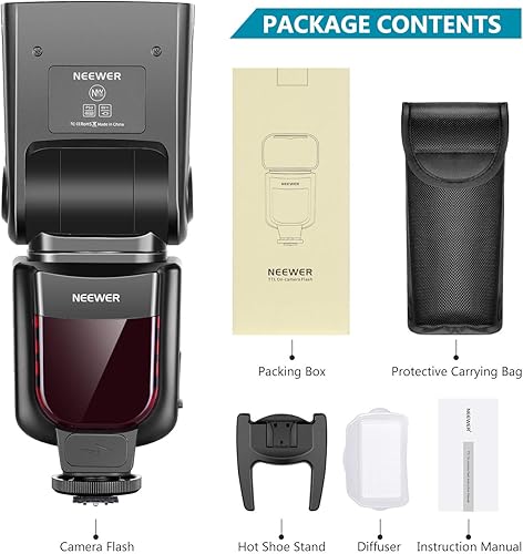 Miniatura 8 de Neewer Speedlite 750II flash de TTL con pantalla LCD para cámaras Nikon D7200, D7100, D7000, D5500, D5300, D5200, D5100, D5000, D3300, D3200, D3100,