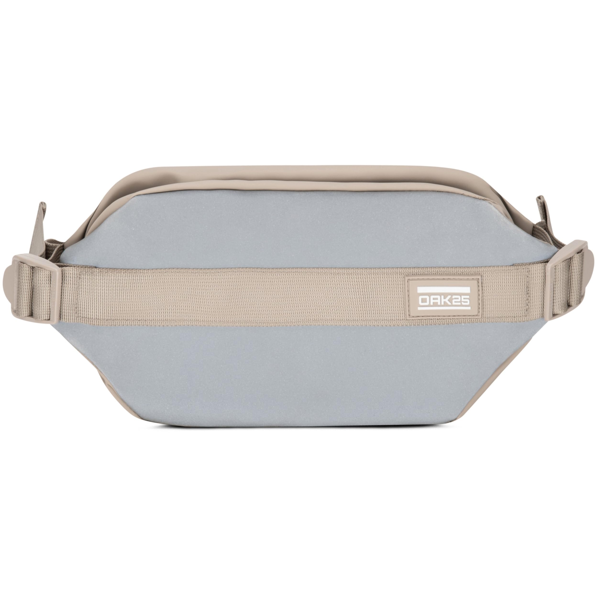 OAK25 Marsupio Donna e Uomo Beige - Carry All Sling - Borsa per loSsport Outdoor Città - Marsupio da Bicicletta Riflettente - Borsa a Tracolla con Cinturino - Idrorepellente