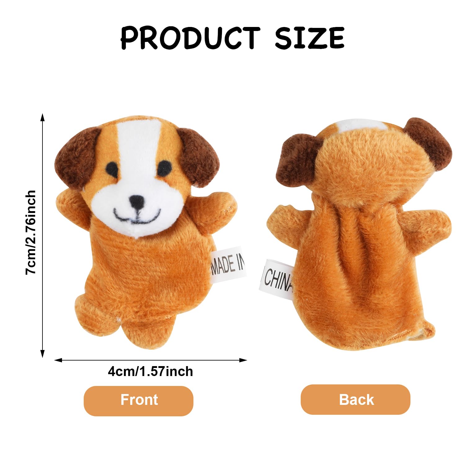 10 juguetes para dedos, títeres de peluche suave para niños, mini juguetes de peluche para niños y niñas, recuerdos de fiesta, tiempo de juego, escuelas 3
