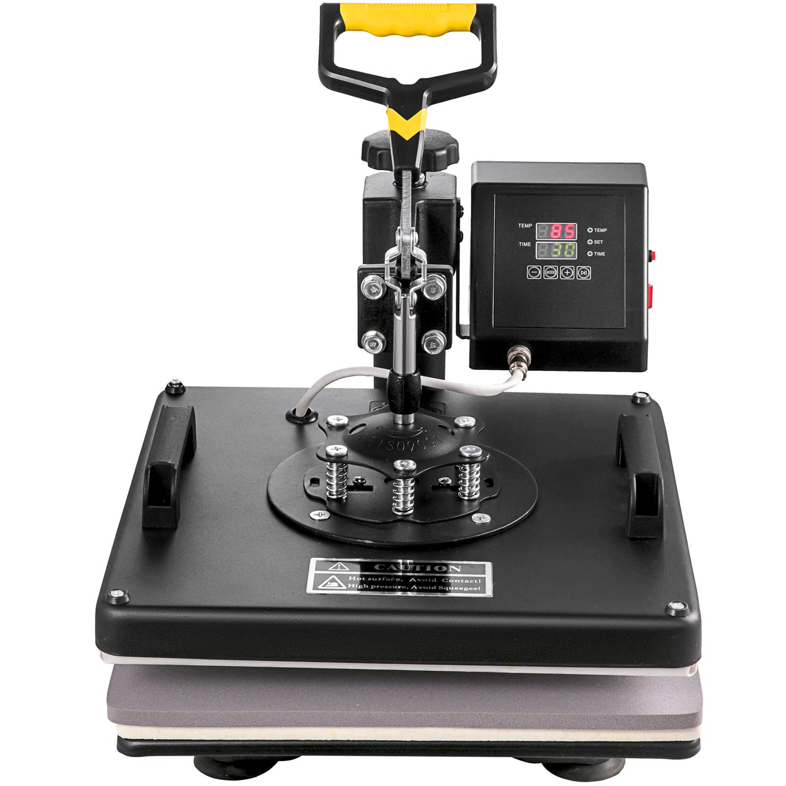 VEVOR Presse à Chaud 8 en 1 Presse de la Chaleur 38x 38cm Machine de Sublimation Textile Heat Press Pivotant à 360 Degrés pour t-Shirts/Tasse/Chapeau/Assiette/Casquette