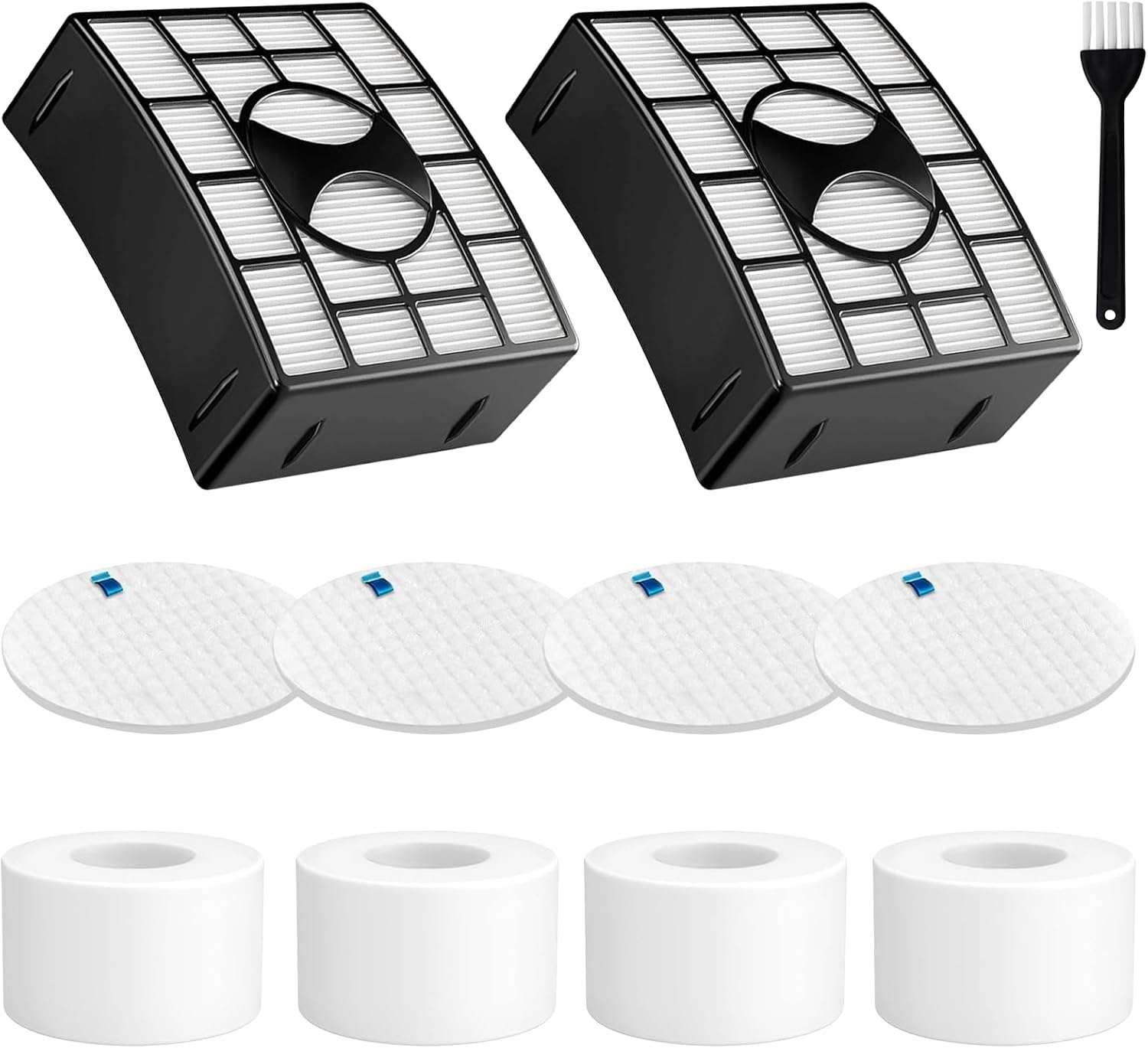 Replacement Filters for Shark Rotator DuoClean Powered Lift Away Speed NV680 NV681 NV682 NV683 NV800 NV801 NV803 UV810, Compare to Part # XFF680 & XHF680, 2 HEPA + 4 Foam & Felt Filters