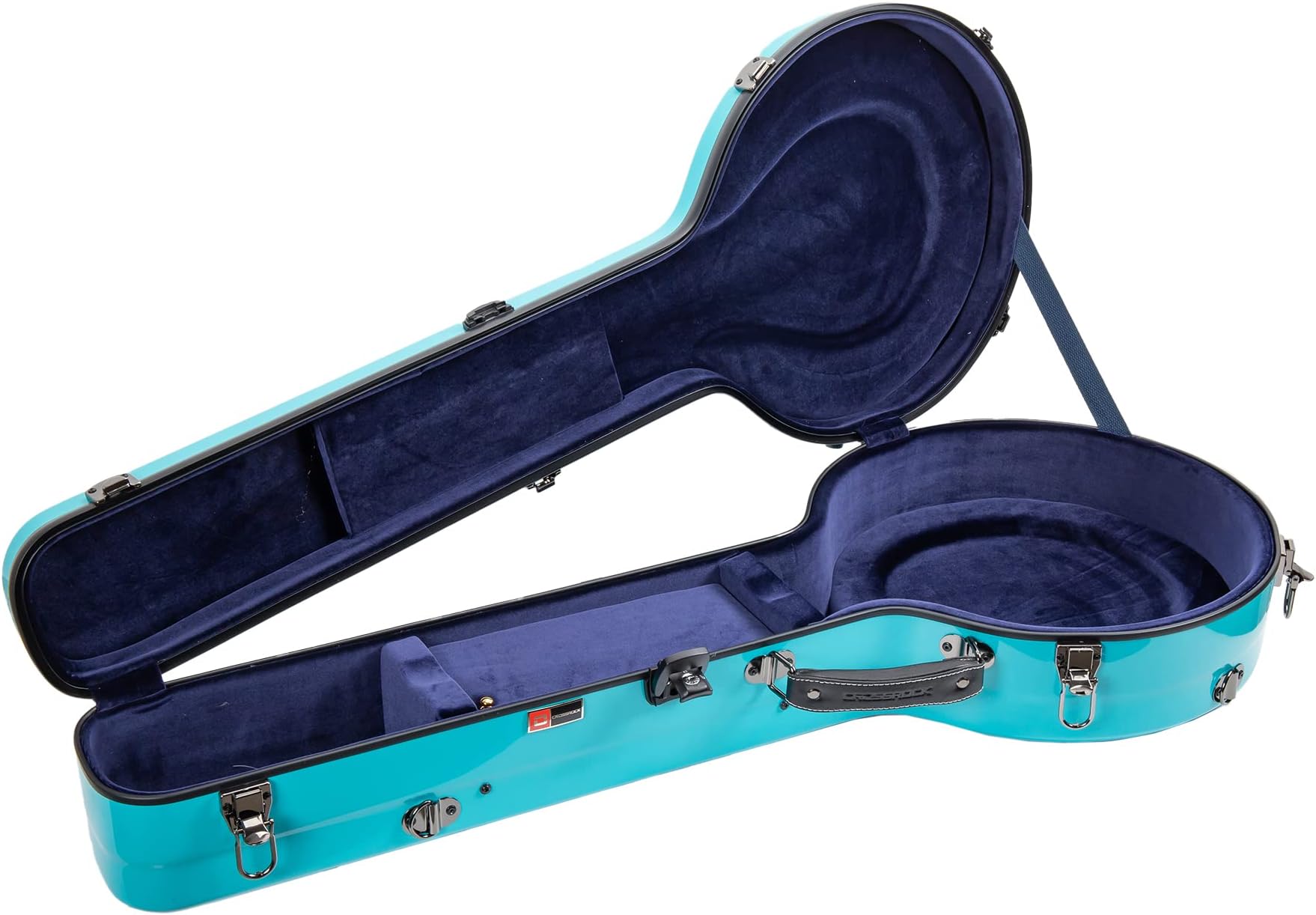 CrossrockFiberglass Case for Mastertone Banjo with Removable Shoulder Straps-Mint Blue(CRF2020MBJMB)