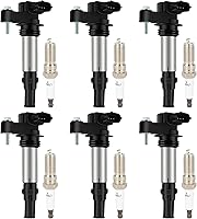 Vista 32 de ECCPP UF765 4 bobinas de encendido con 4 bujías de iridio A4 Q5 2014-2020 l4 2.0L 1.8L UF765