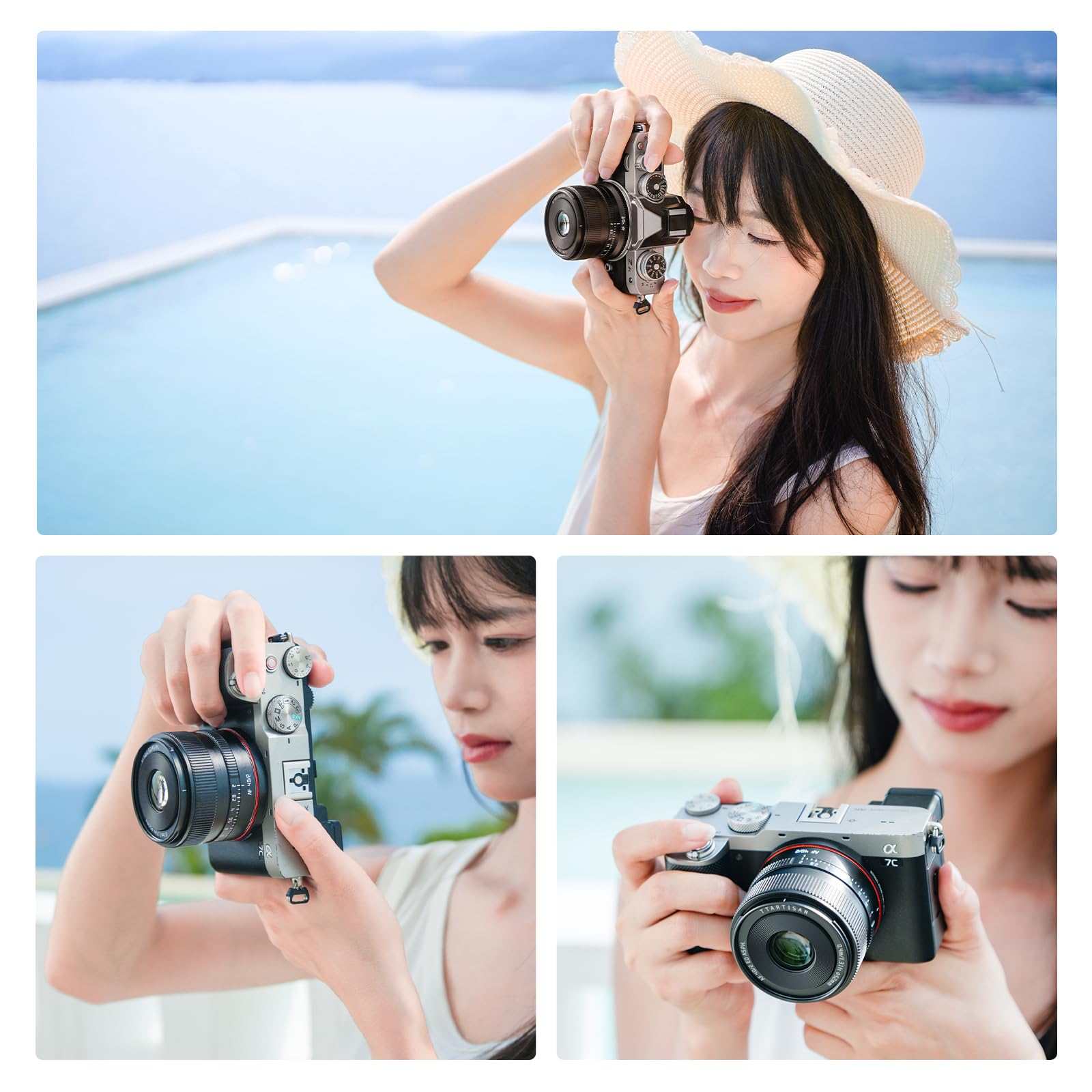TTARTISAN AF 40mm F2 L Mount Objetivo de formato completo con autofoco, gran apertura, objetivo de cámara compacto y ligero Compatible con cámaras L Mount
