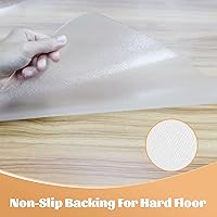Vista 5 de KMAT Alfombrilla para Silla de Oficina, Alfombrillas de Suelo de Madera Dura y Azulejo de Fácil Deslizamiento, Alfombrilla Transparente para Silla