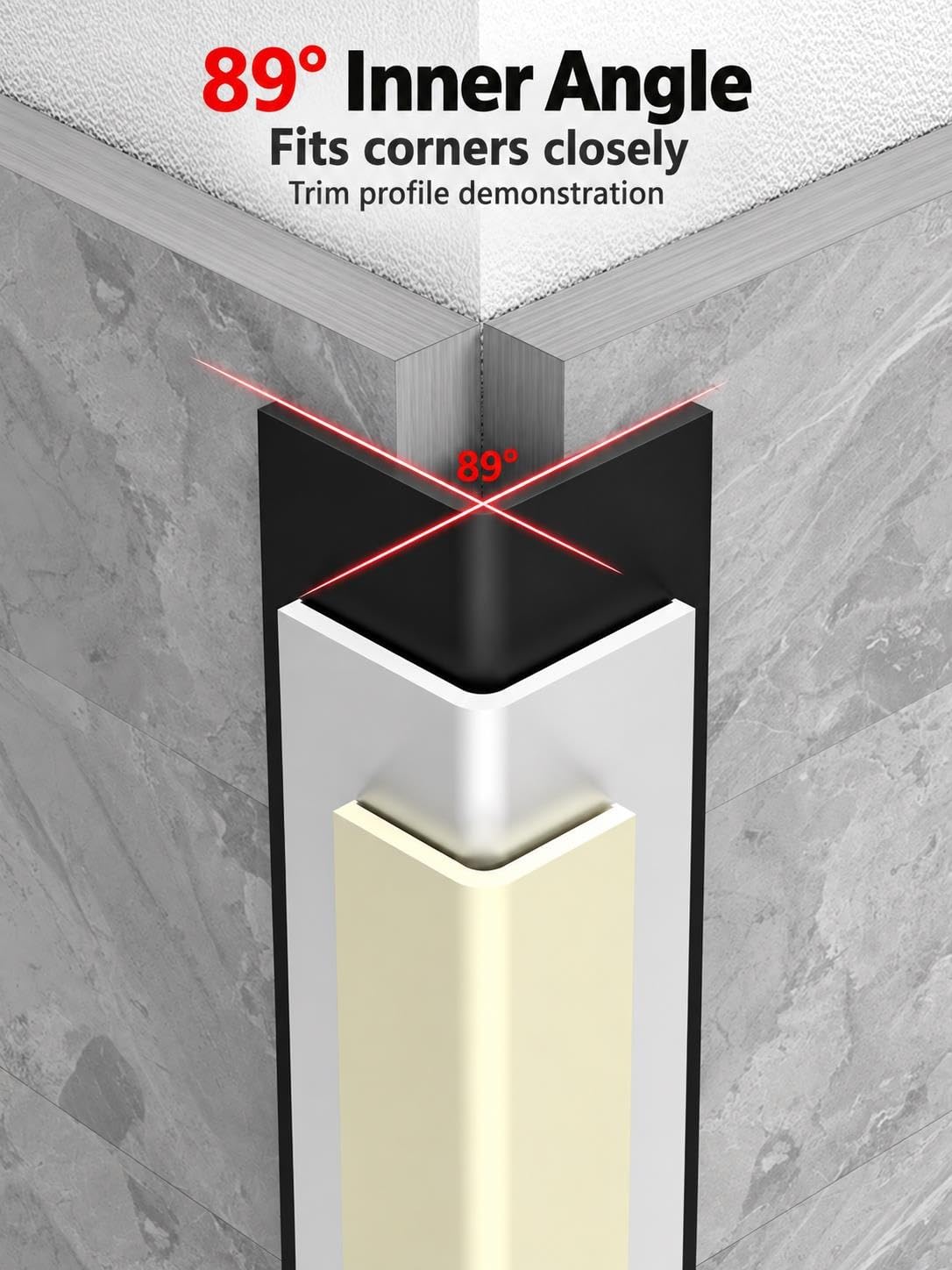 Protector Esquinas PVC 25mm Adhesivo Pared 2 Unidades