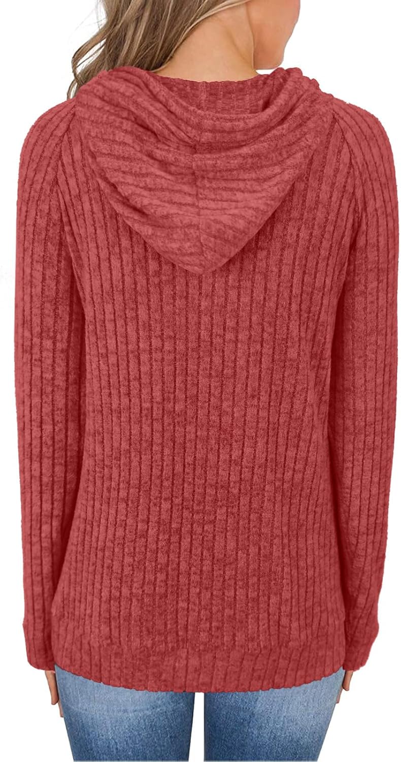 JomeDesign Sweaters for Women Long Sleeve Shirts Fashion Hoodies Pullover Sweatshirts Loose Casual Fall Tops - Image 2